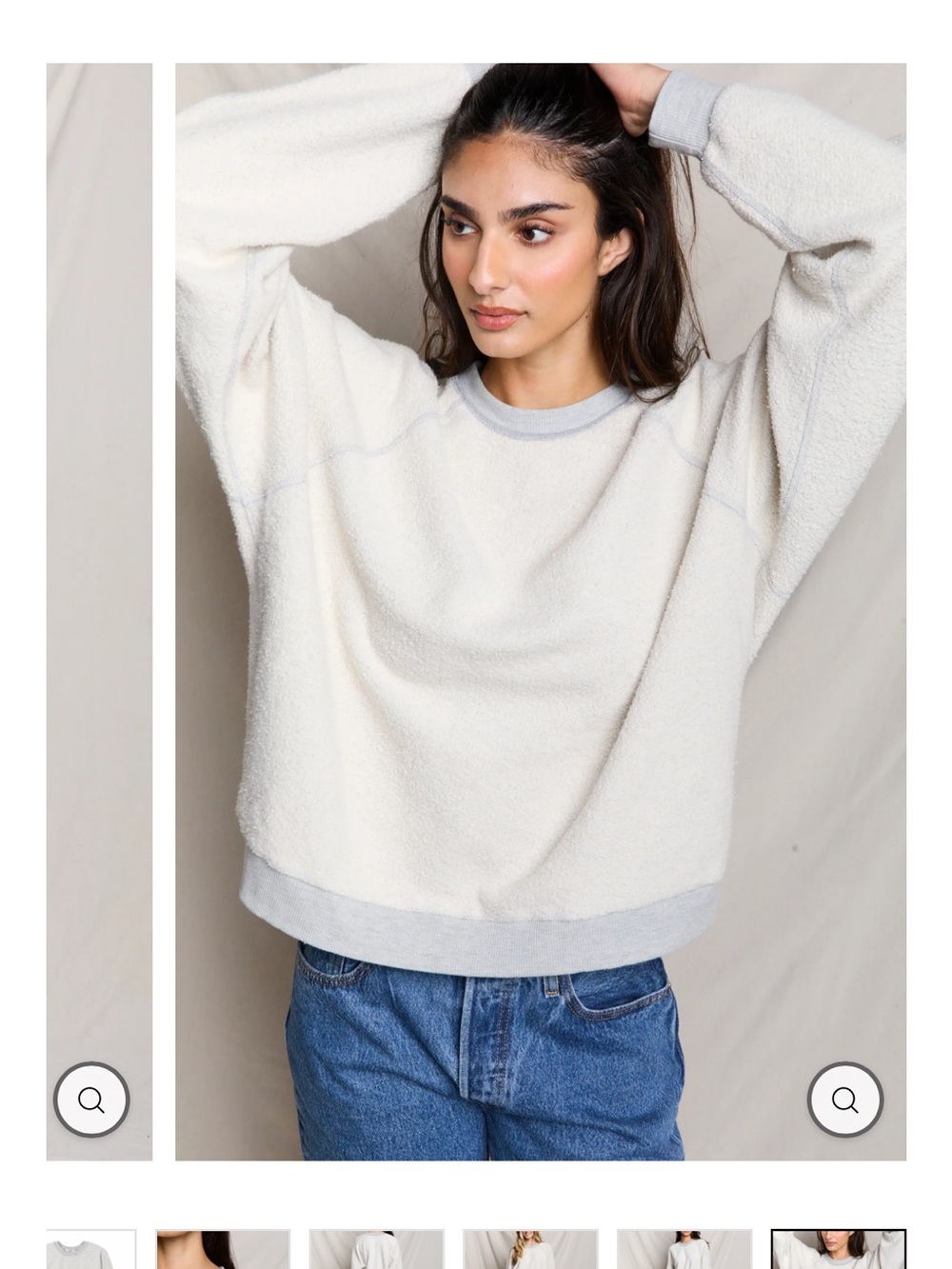 PerfectWhiteTee Ziggy reverse sweatshirt